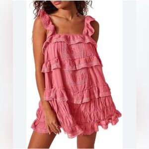 Free People inspired coral romper